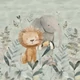 Futter, szabadidő anyag panel 40x50 cm, Afrikai szafari
